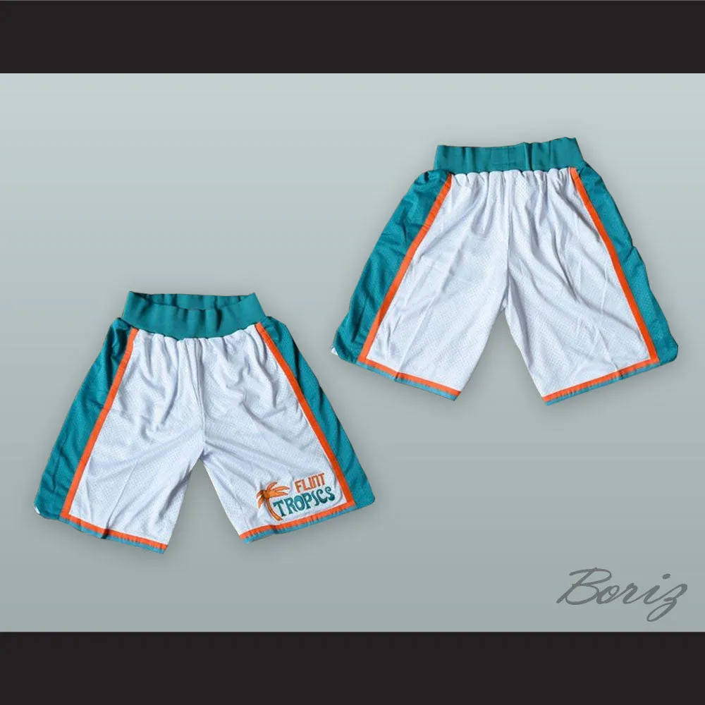 Flint Tropics White Basketball Shorts
