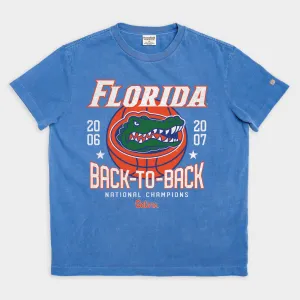 Florida Back-to-Back Basketball Champs Vintage Heavyweight Tee
