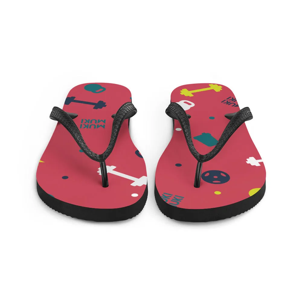 Flushed Gym Stuff Flip-Flops