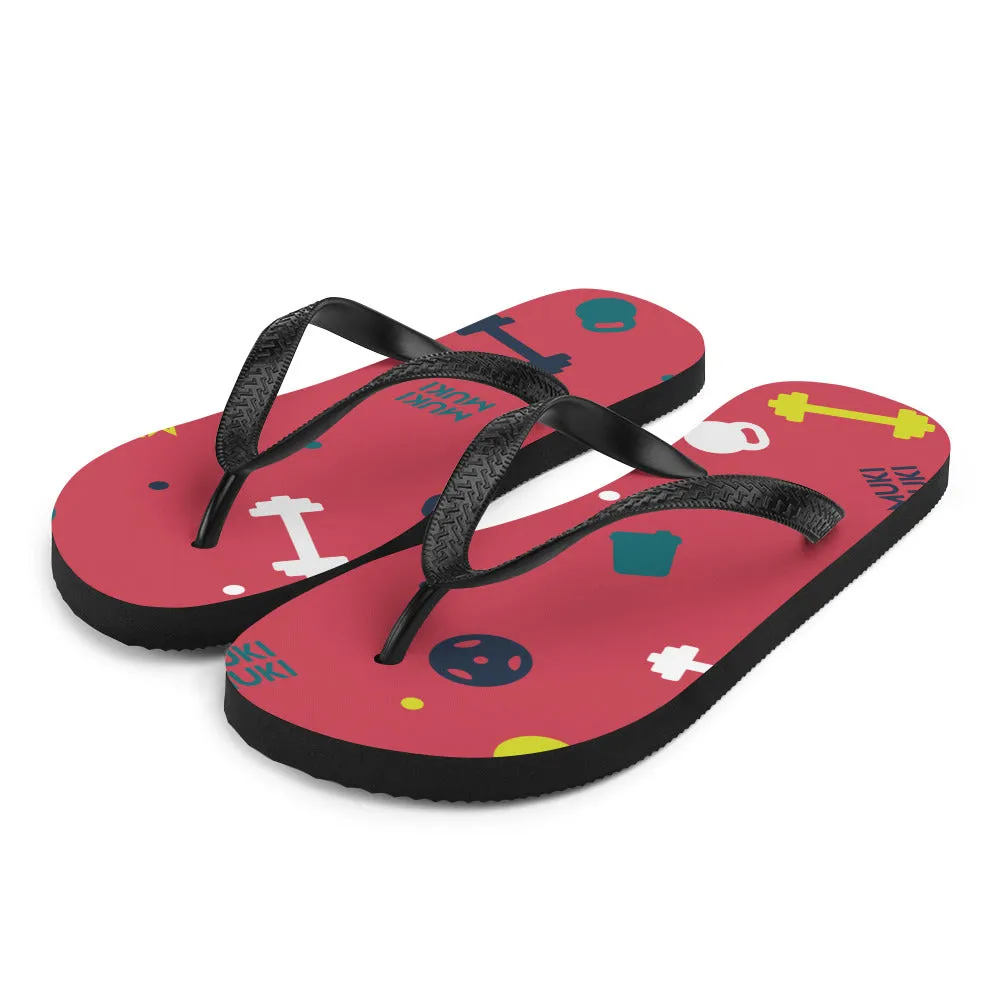 Flushed Gym Stuff Flip-Flops