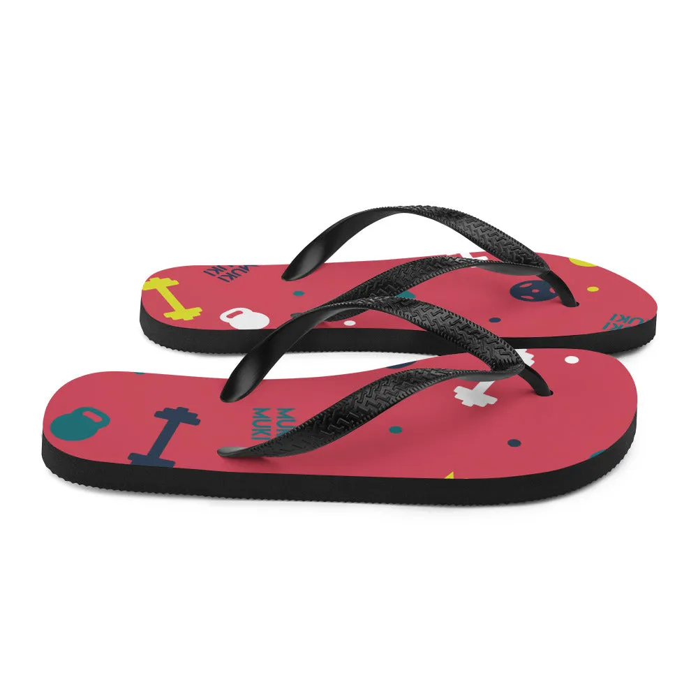 Flushed Gym Stuff Flip-Flops