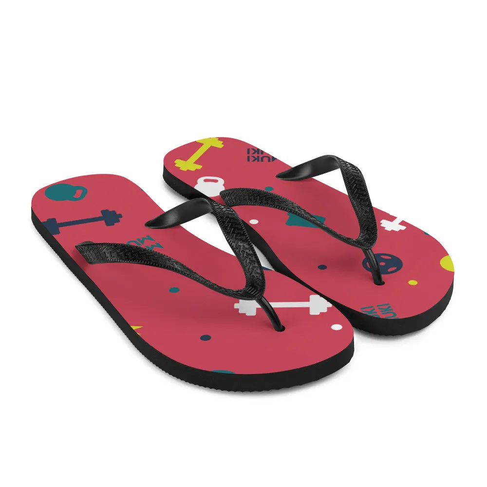 Flushed Gym Stuff Flip-Flops