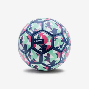 Football Light Learning Ball Size 4 - Blue/Green/Purple