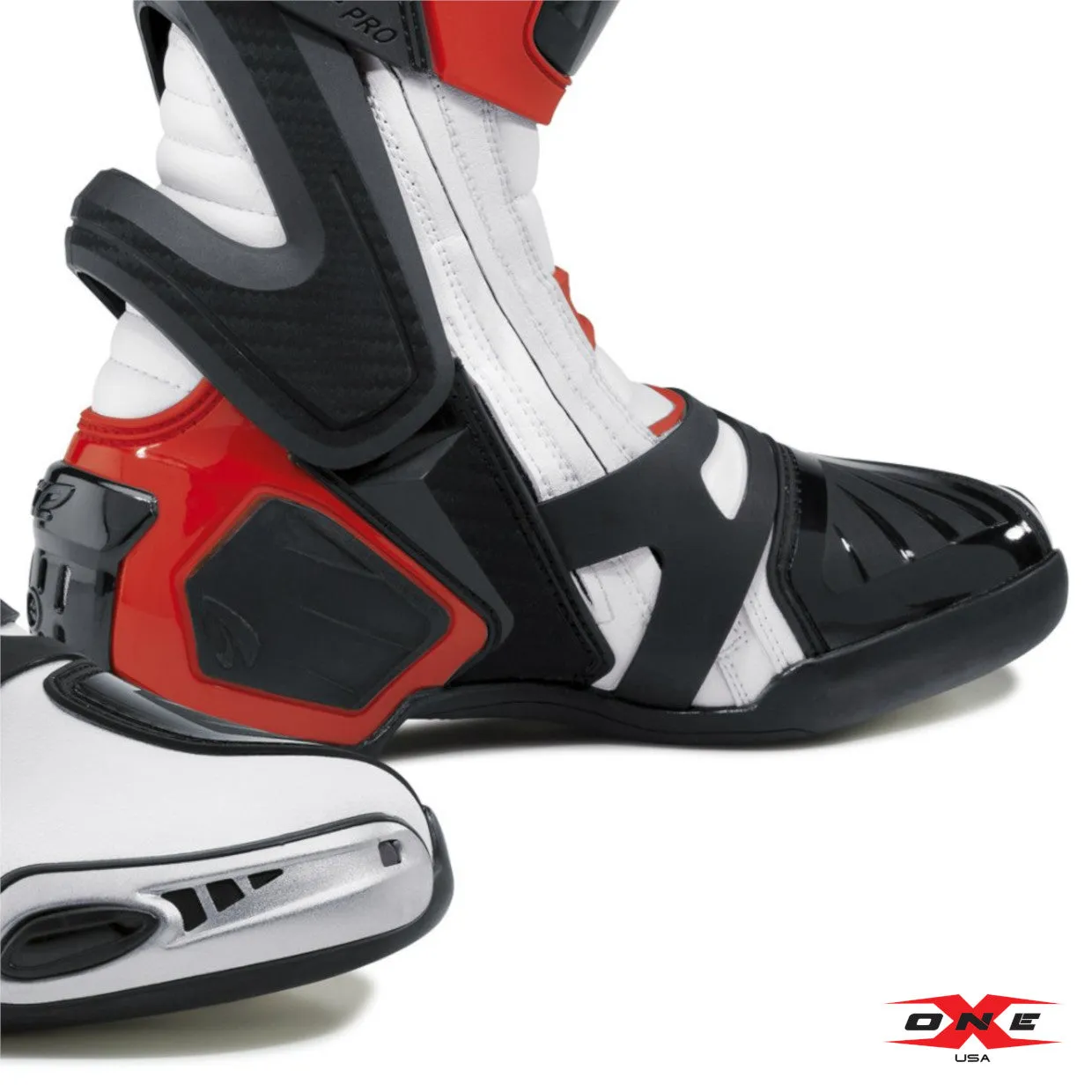 Forma Ice Pro Road Racing Boots - White / Red