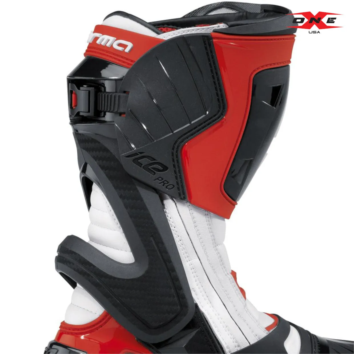 Forma Ice Pro Road Racing Boots - White / Red