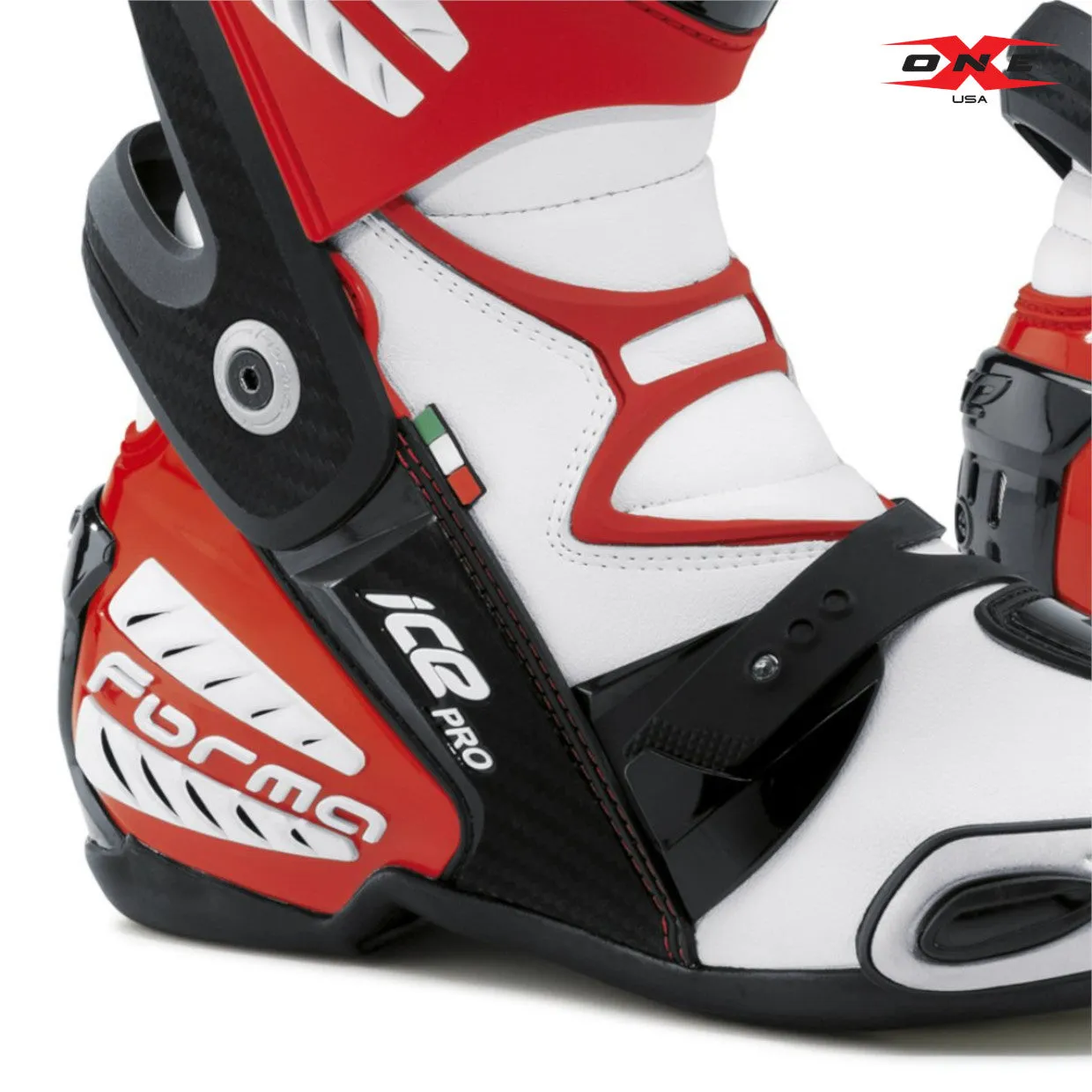 Forma Ice Pro Road Racing Boots - White / Red