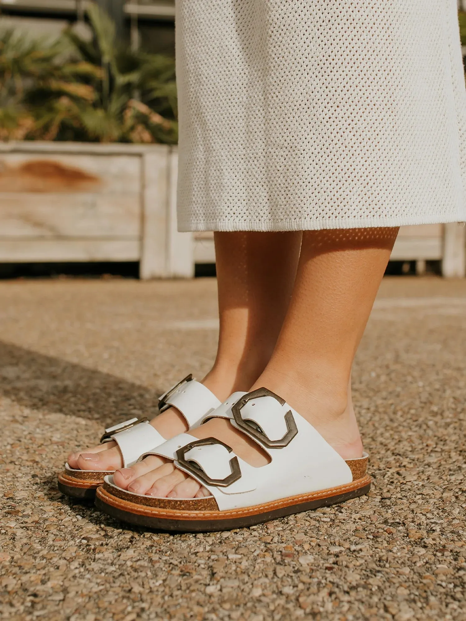 Galia White Sandals