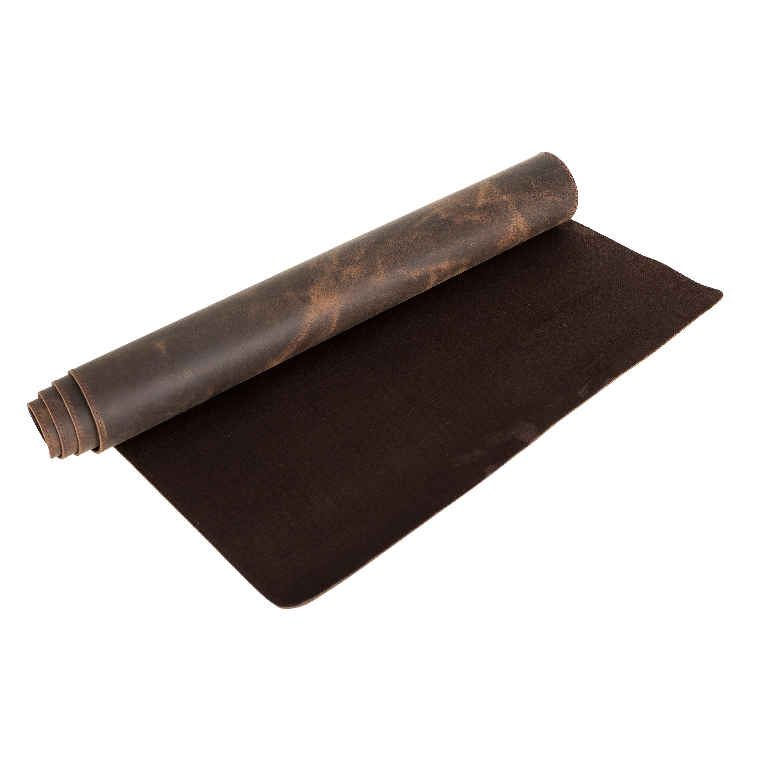 Genuine Dark Brown Leather Deskmat, Computer Pad, Office Desk Pad