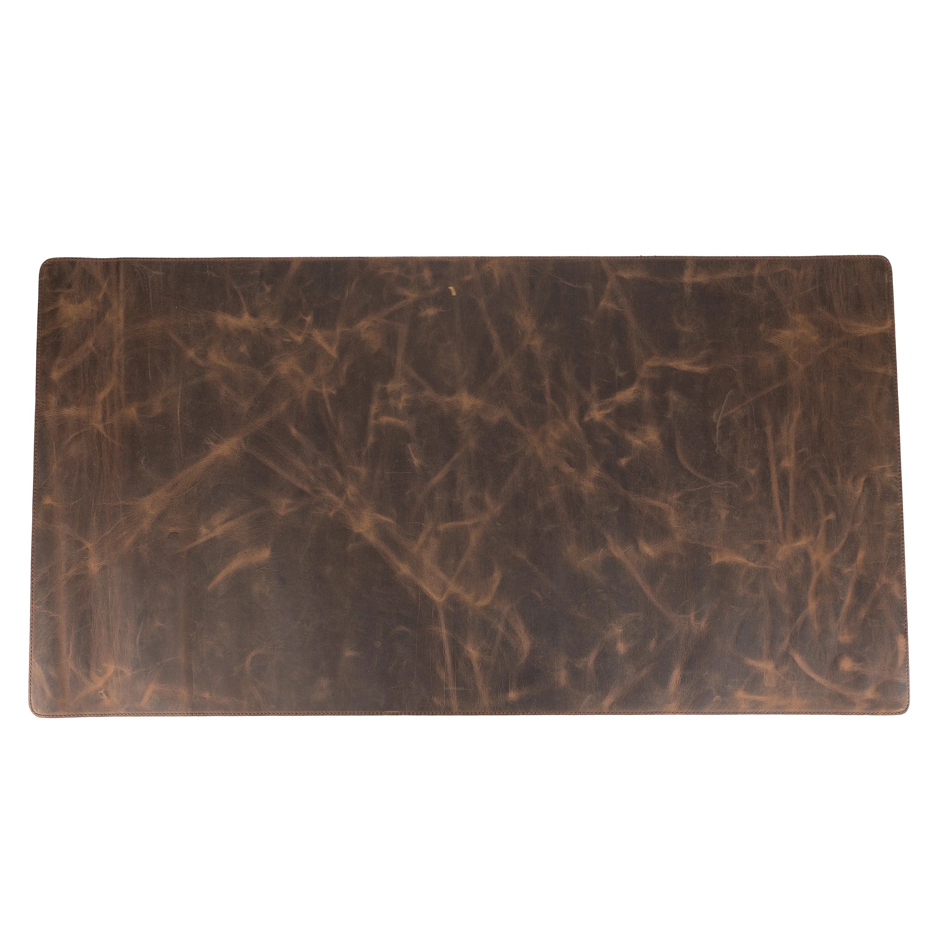 Genuine Dark Brown Leather Deskmat, Computer Pad, Office Desk Pad