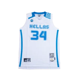 GIANNIS HELLAS TEAM GREECE BASKETBALL JERSEY (WHITE)