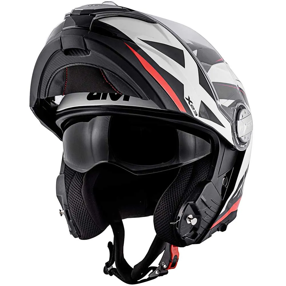 Givi HX23 Modular Flip Face Helmet - black/red - XXL only