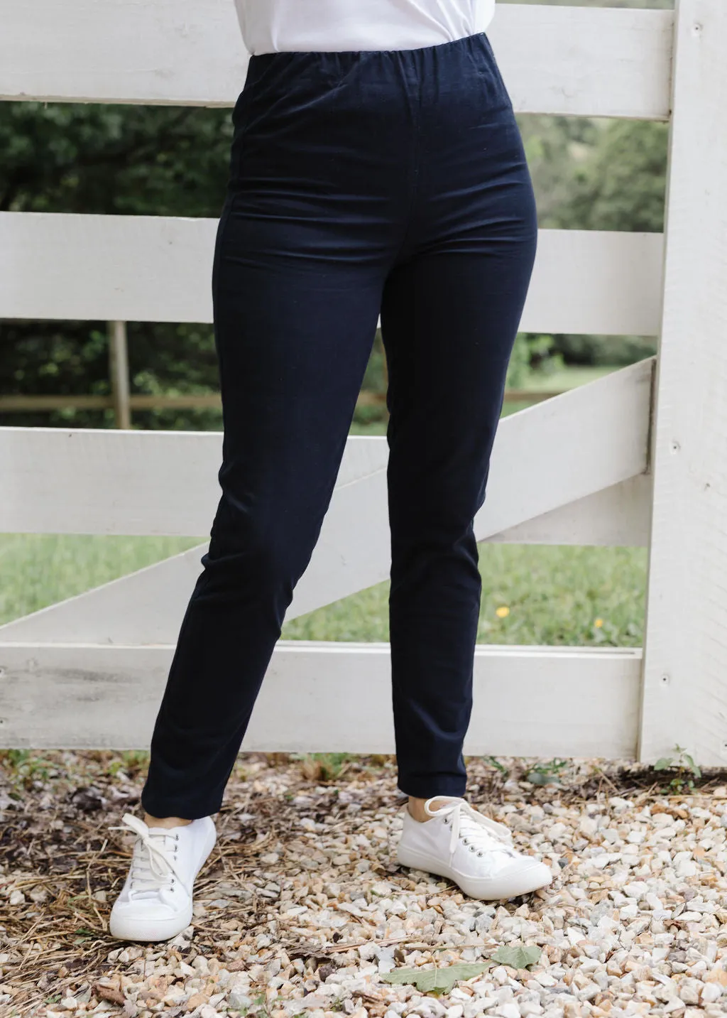 Goondiwindi Cotton 97% Cotton 3% Spandex Elastic Waist Pant - 2 Colours