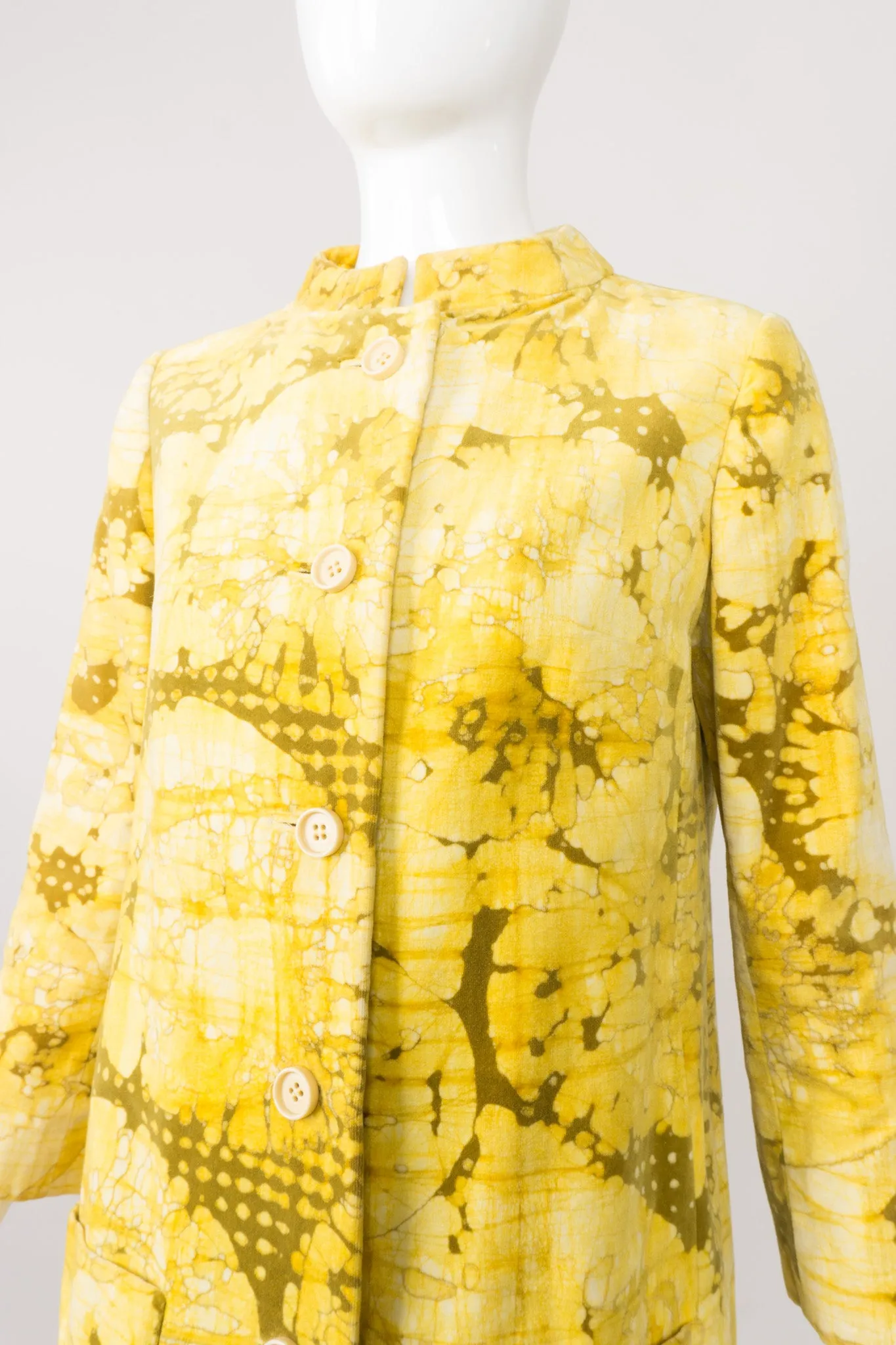 Graphic Velvet Coat