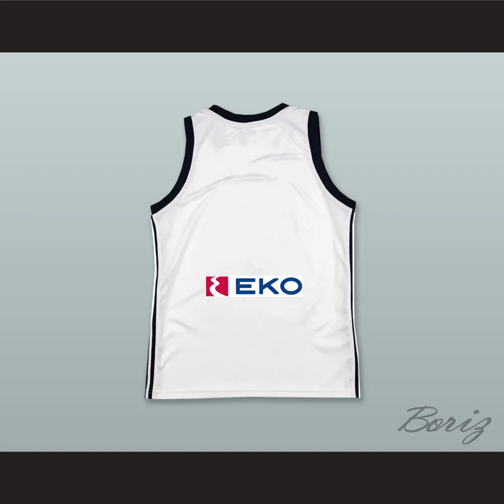 Greece National Team White Basketball Jersey