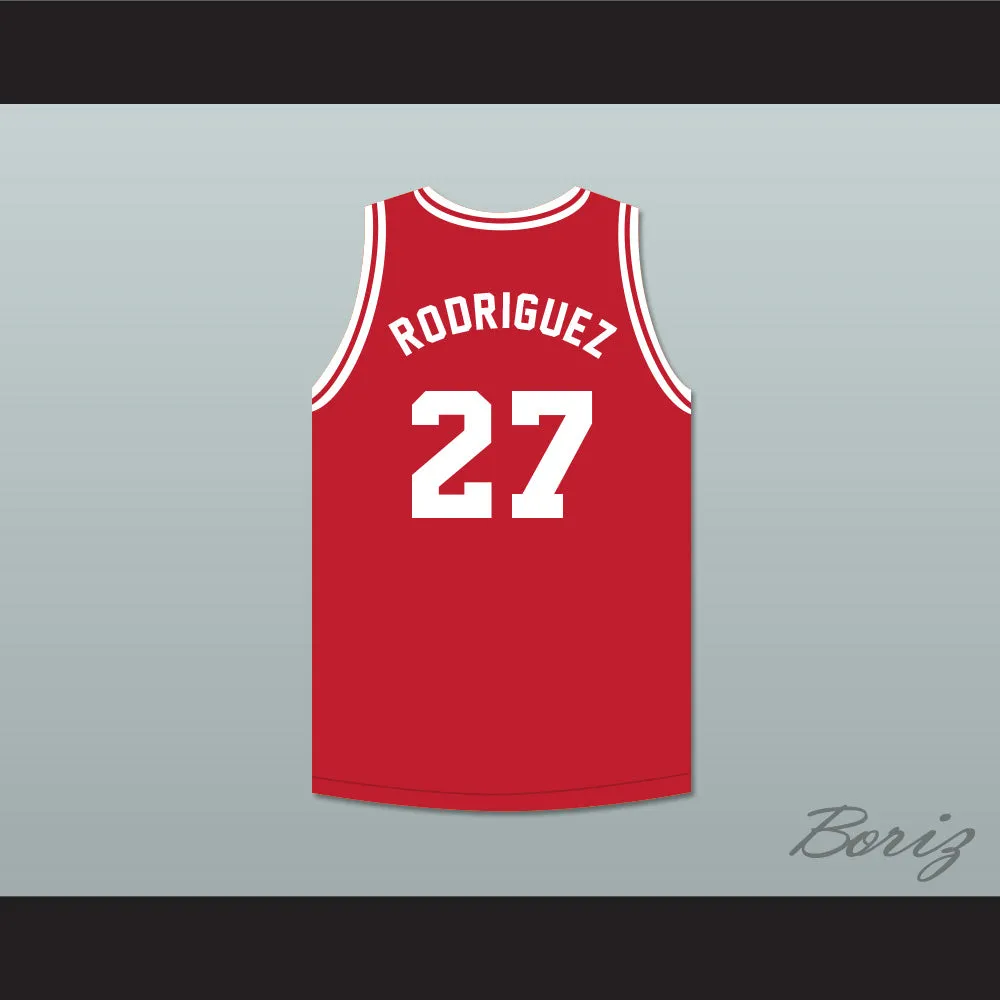 Guillermo Rodriguez 27 Tijuana Piranhas Red Basketball Jersey Mexican Expansion Team