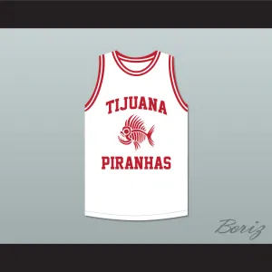 Guillermo Rodriguez 27 Tijuana Piranhas White Basketball Jersey Mexican Expansion Team