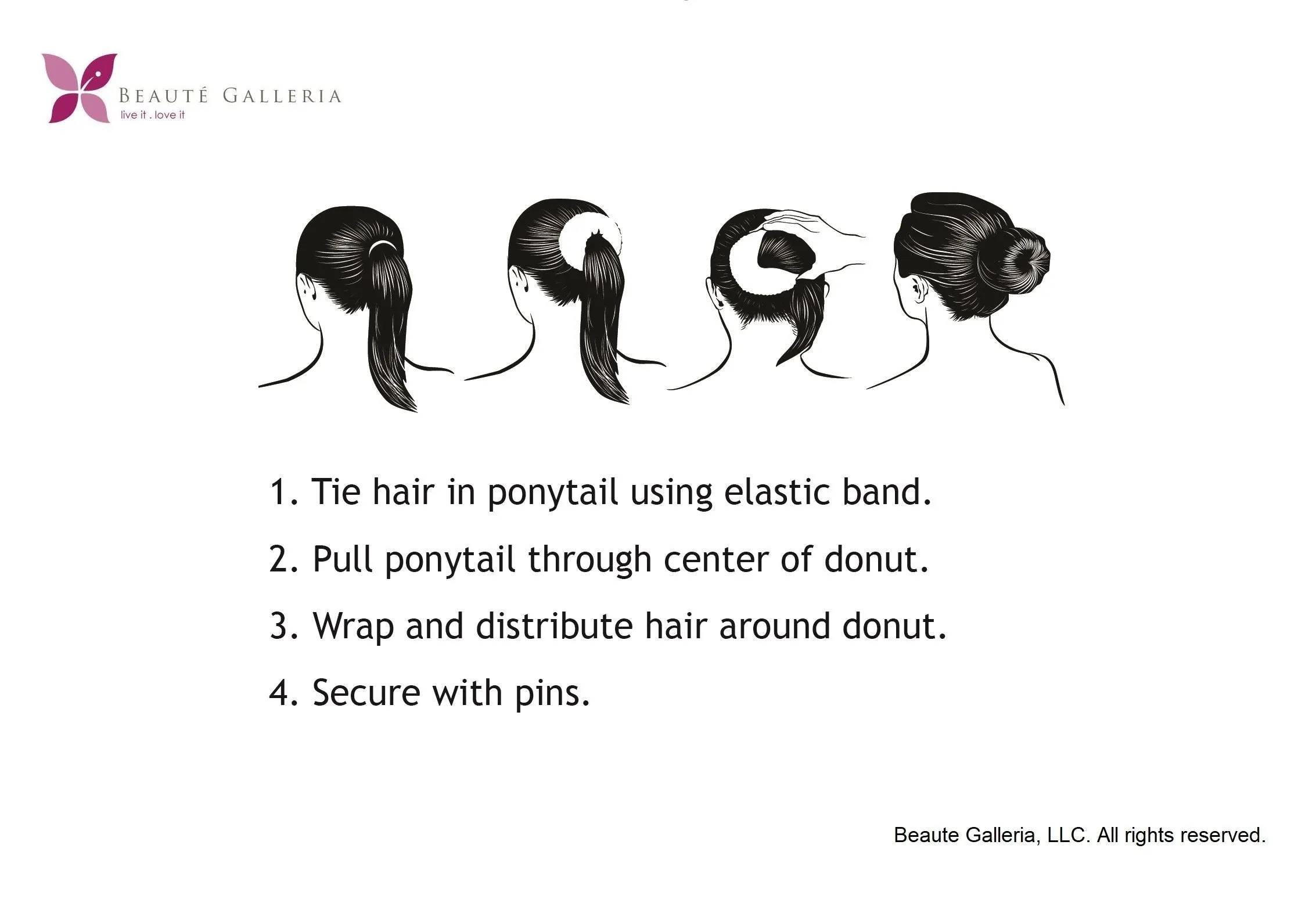 Hair Donut Bun Maker (Beige Color)