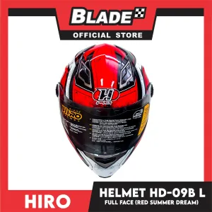 HIRO Helmet HD-09B Red Summer Dream (Full Face) Large