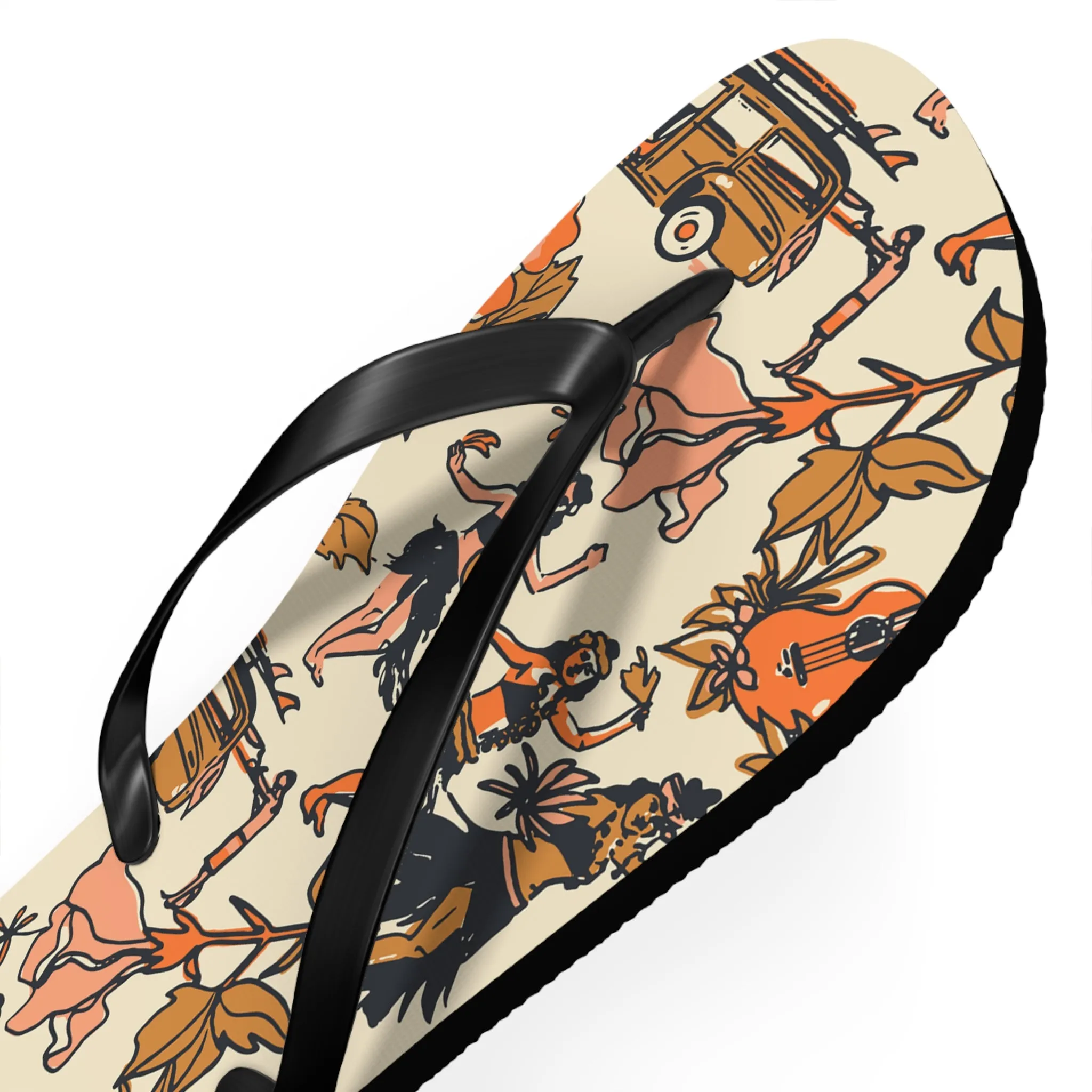Hula Party Flip Flops