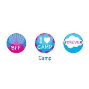I Heart Camp Magnet Charm Set
