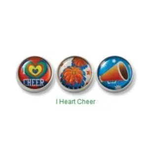 I Heart Cheer Magnet Charm Set