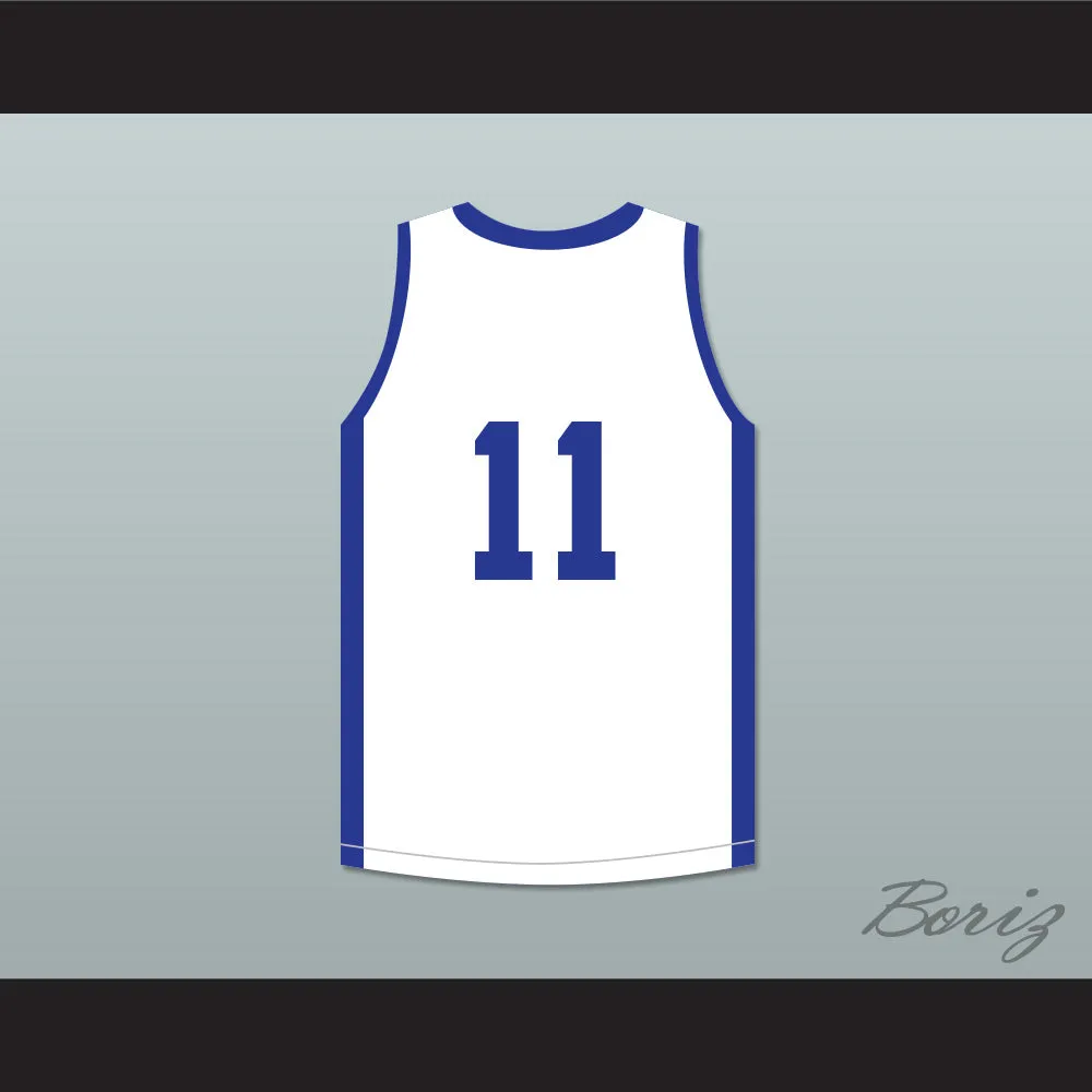 Isiah Thomas 11 Push Excel Pro Basketball Classic White Basketball Jersey 1985 Charity Event
