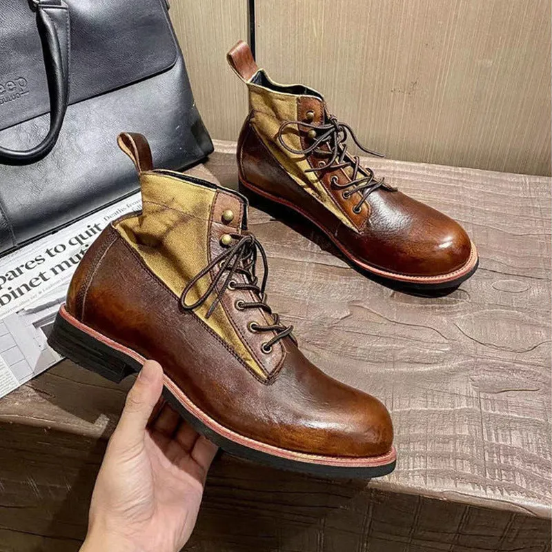 Japanese Retro Paratrooper Motorcycle Boots
