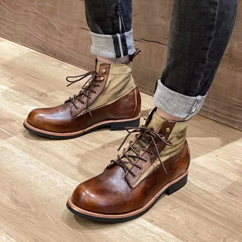 Japanese Retro Paratrooper Motorcycle Boots