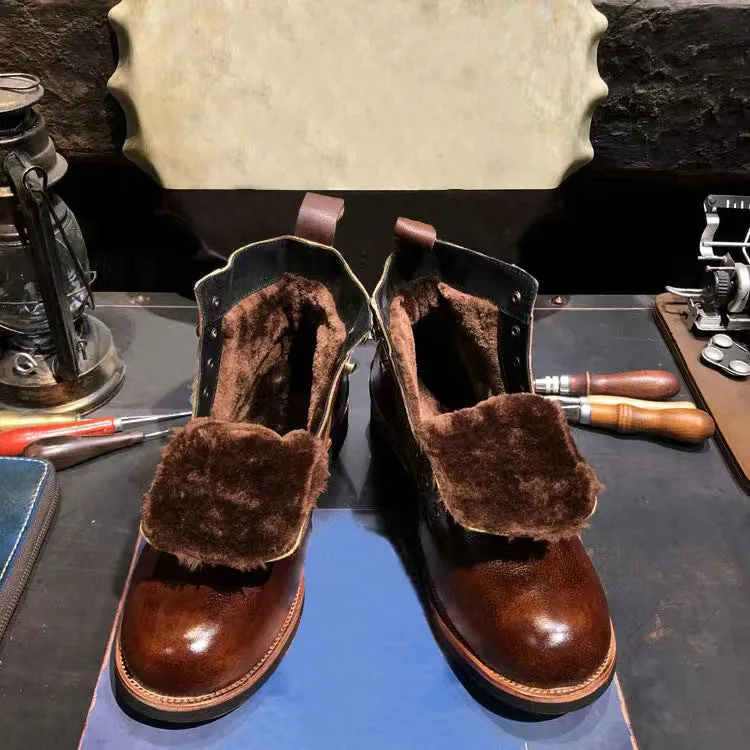 Japanese Retro Paratrooper Motorcycle Boots