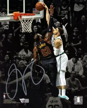 Jayson Tatum Boston Celtics Signed Dunk Over LeBron Spotlight 8x10 Fanatics