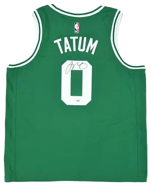 Jayson Tatum Boston Celtics Signed NBA Green Nike Swingman Jersey FANATICS