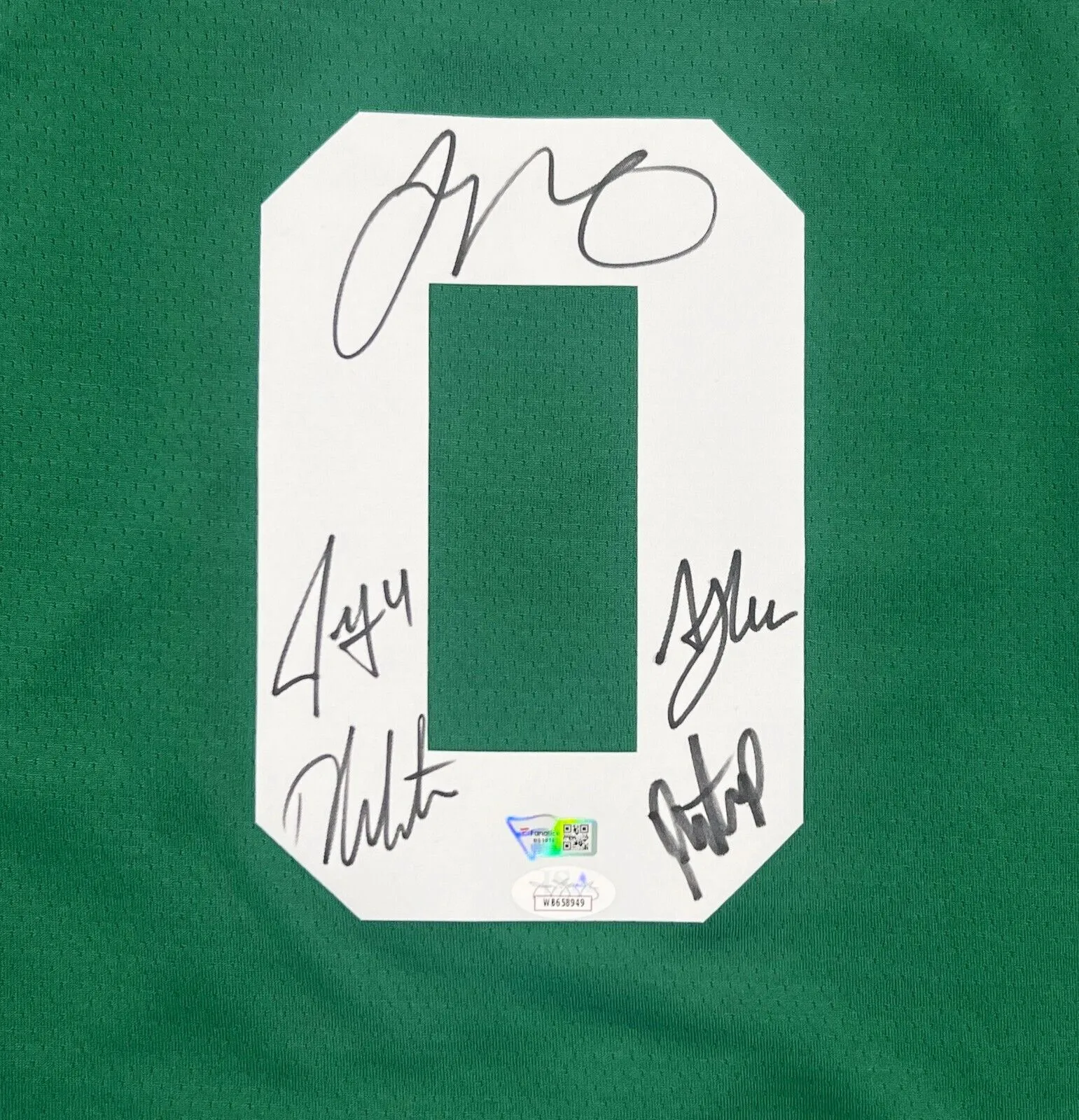 Jayson Tatum Boston Celtics Team Signed Nike Jersey White/Horford/Jrue  FANATICS