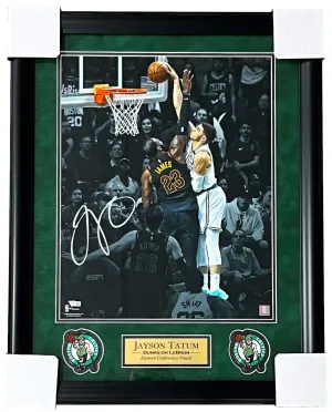 Jayson Tatum Celtics Signed Spotlight 16x20 Matted & Framed Photo Fanatics