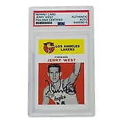 Jerry West Signed Los Angeles Lakers Reprint 1961 Fleer Rookie Card #43 PSA/DNA