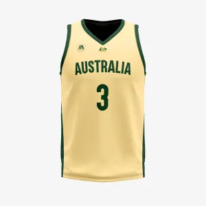 Josh Giddey Australian Boomers 2023 FIBA Basketball World Cup Jersey - Gold