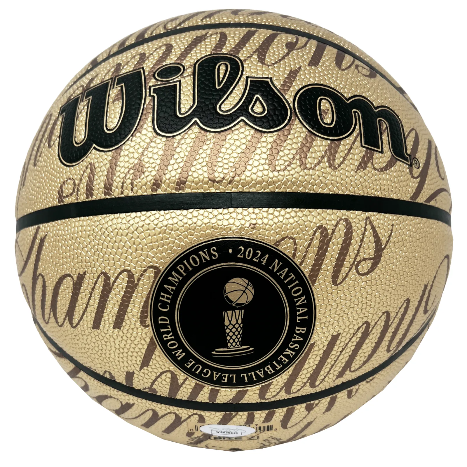 Jrue Holiday Celtics Signed 2024 NBA Finals Champions Gold LE Basketball JSA