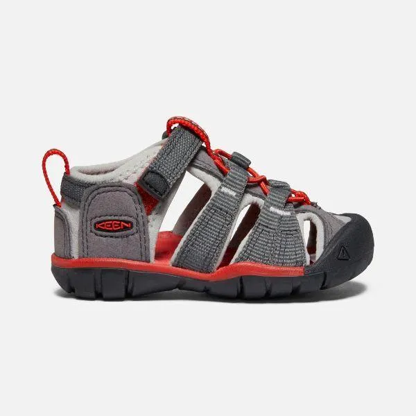 KEEN SEACAMP II CNX MAGNET/ RED LITTLE/BIG KIDS SANDALS (WATER FRIENDLY)