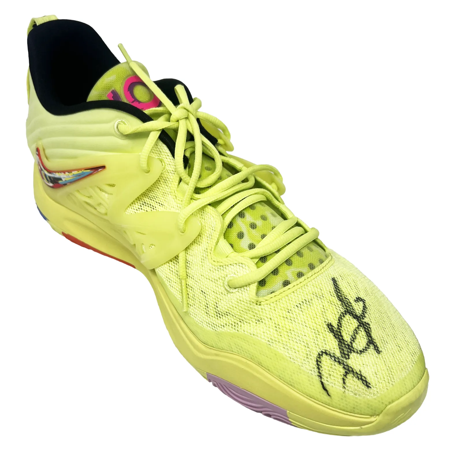Kevin Durant Signed Nike KD 15 Aimbot Sneaker Left Shoe BAS