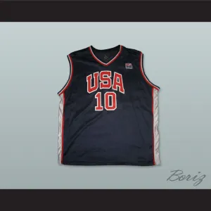 Kevin Garnett 10 USA Team Away Basketball Jersey