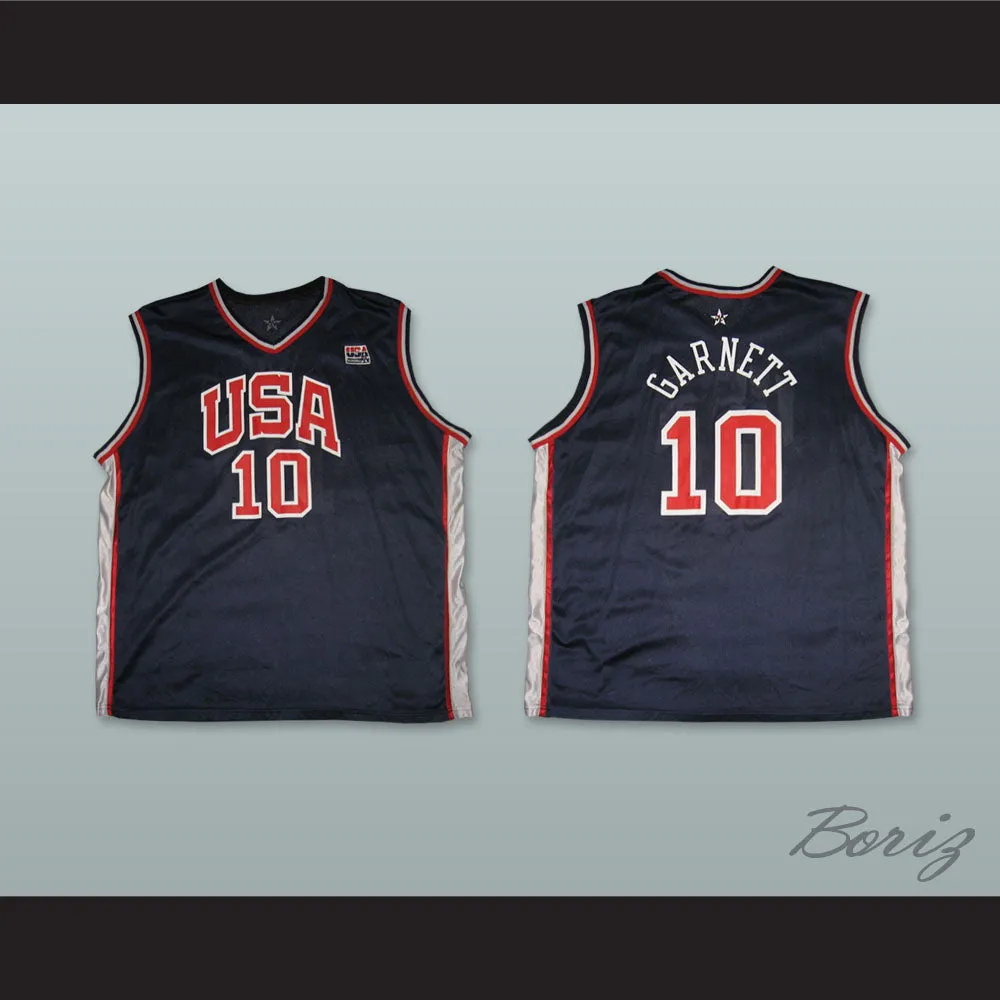 Kevin Garnett 10 USA Team Away Basketball Jersey