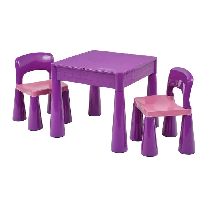 Kids Trumpet Legs 5-in-1 Activity Table and 2 Chairs Set