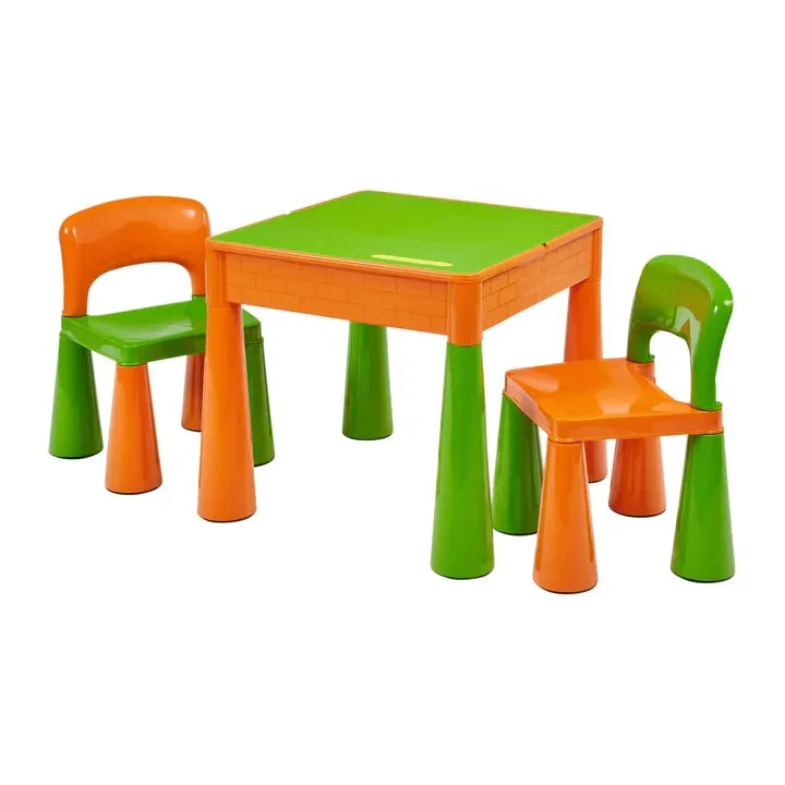 Kids Trumpet Legs 5-in-1 Activity Table and 2 Chairs Set