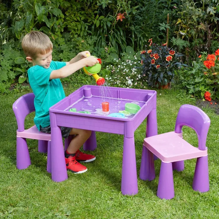 Kids Trumpet Legs 5-in-1 Activity Table and 2 Chairs Set