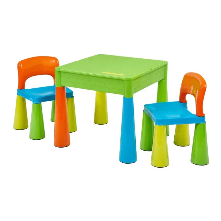 Kids Trumpet Legs 5-in-1 Activity Table and 2 Chairs Set
