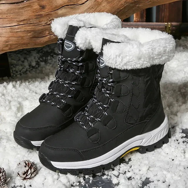 Kisses - Klassische Winter-Schneestiefel für Damen