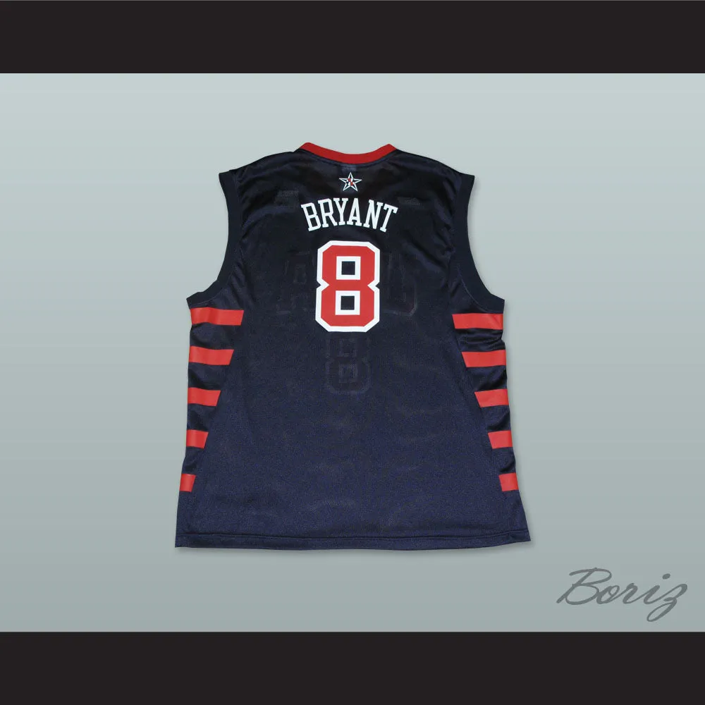 Kobe Bryant 8 Team USA Dark Blue Basketball Jersey