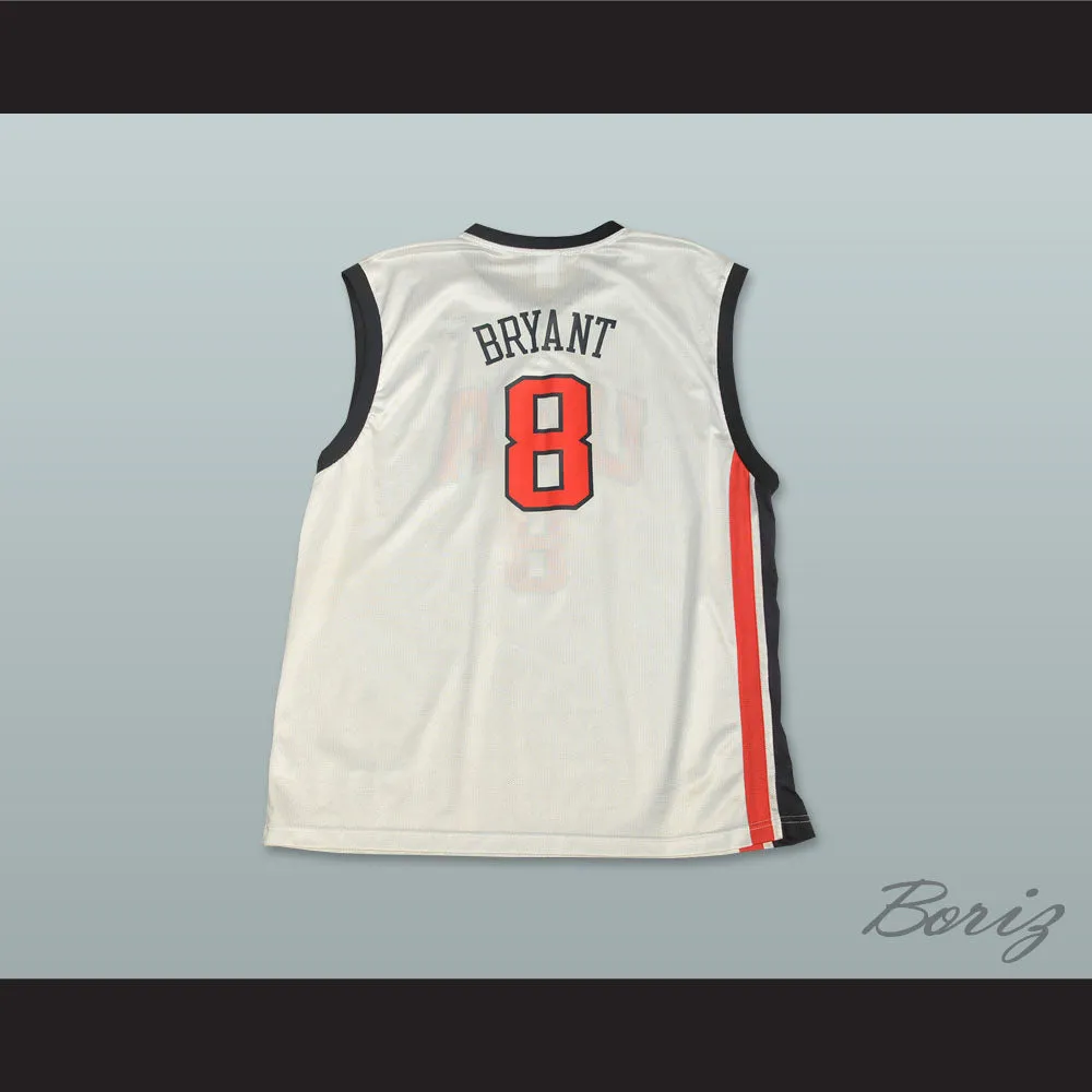 Kobe Bryant 8 Team USA White Basketball Jersey