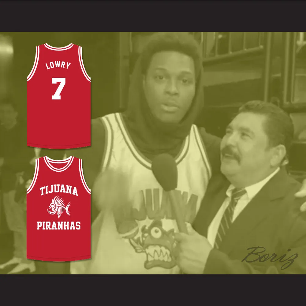 Kyle Lowry 7 Tijuana Piranhas Red Basketball Jersey Mexican Expansion Team