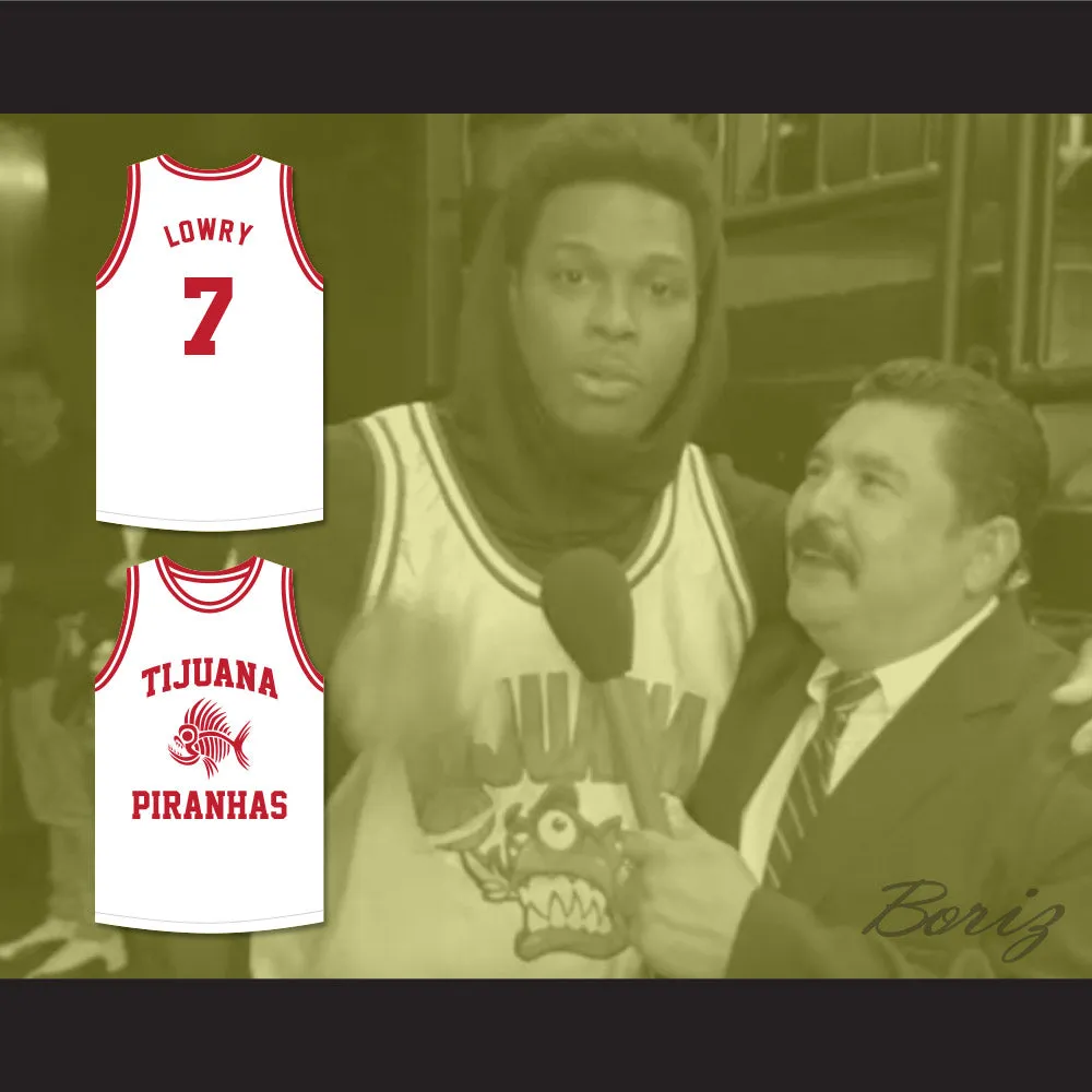Kyle Lowry 7 Tijuana Piranhas White Basketball Jersey Mexican Expansion Team