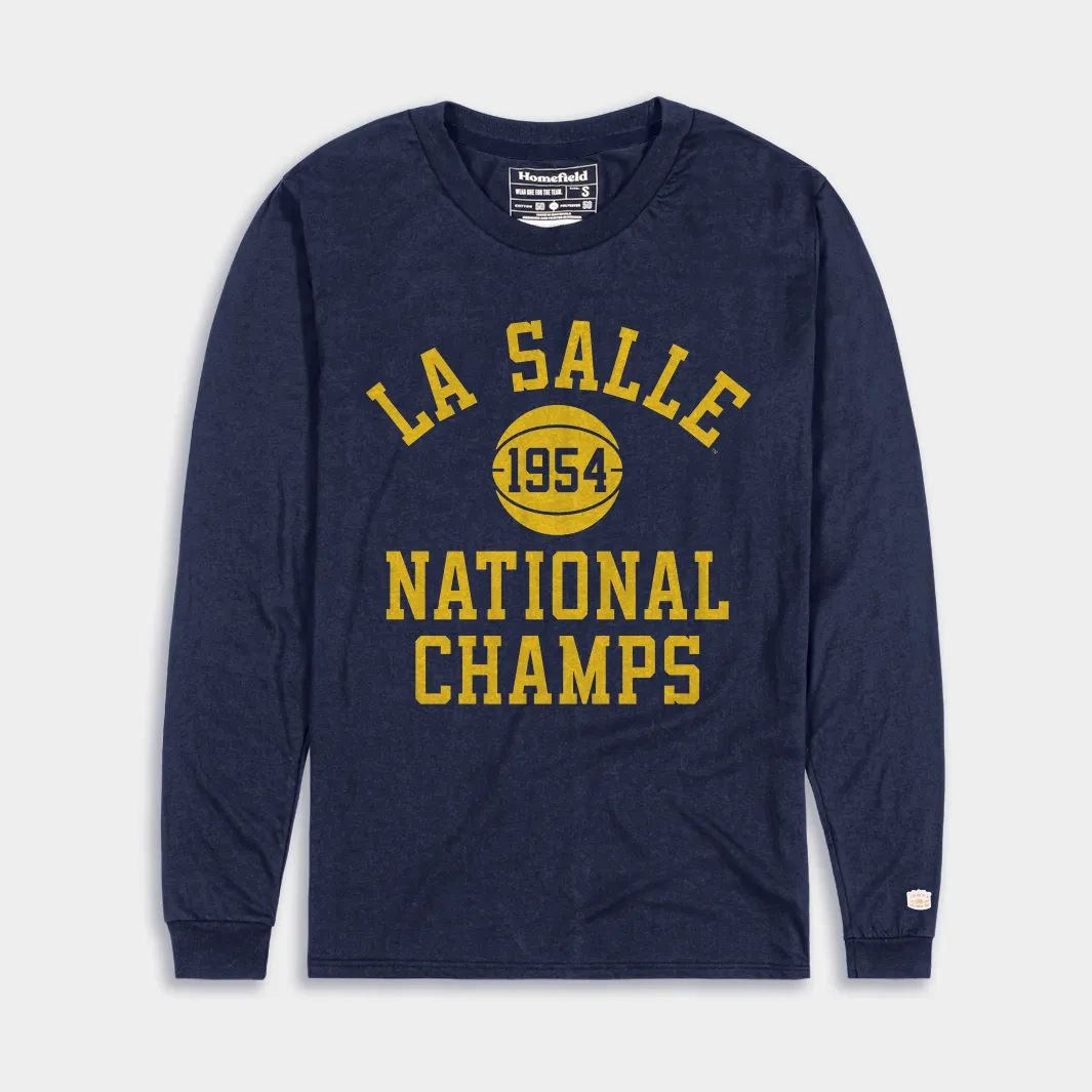 La Salle Basketball 1954 Champions Long Sleeve